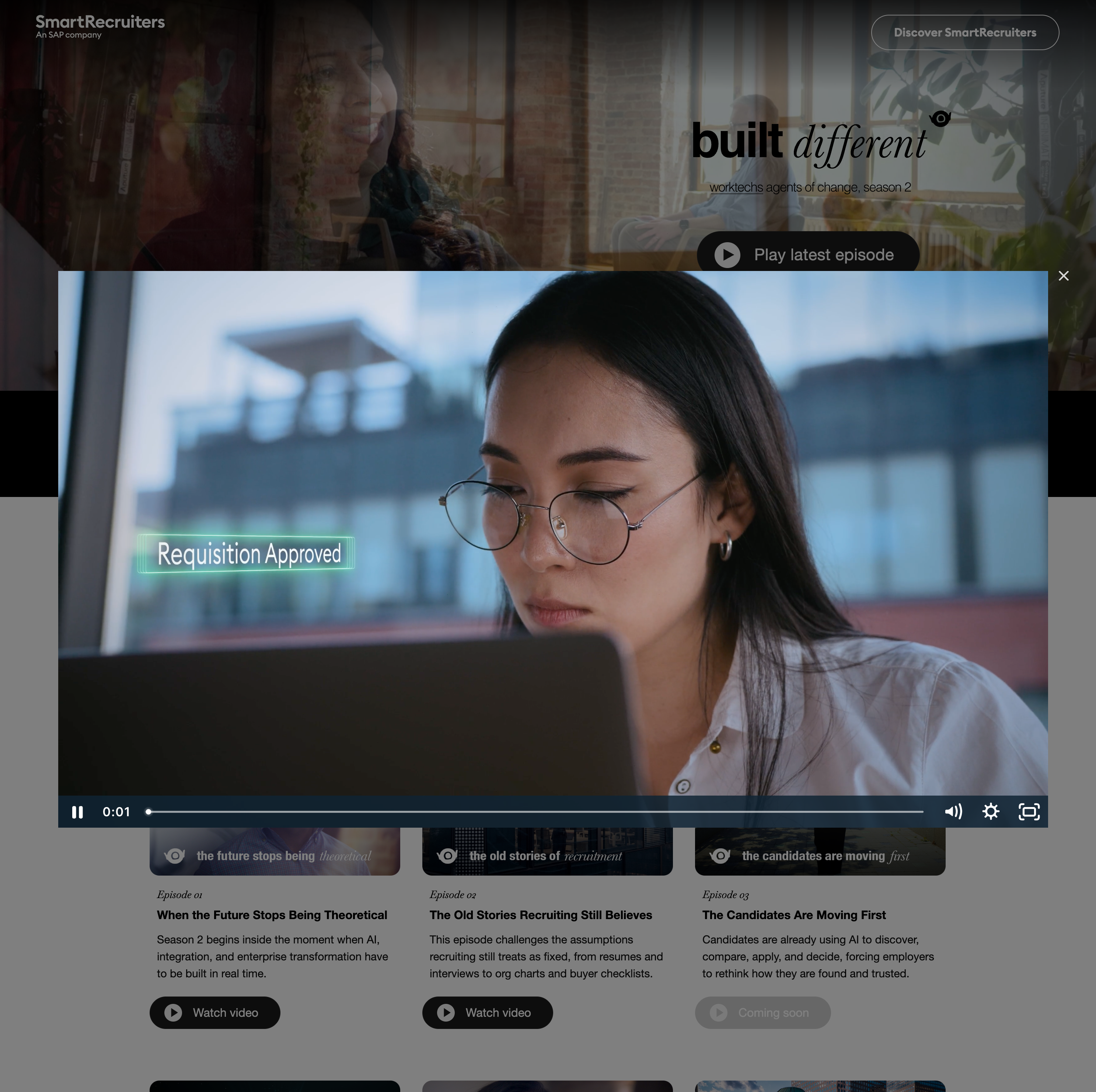 Leadership documentary landing page development